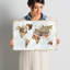 Mappemonde à motifs, impression sur toile tendue-18691053-74872711-74875819
