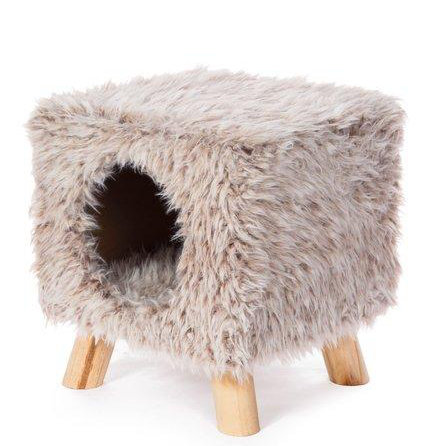 Hermann Faux Fur Elevated Pet Bed