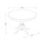 Ensemble de coin repas 3 pièces pour petits espaces comprenant une table de salle à manger ronde avec piédestal et 2 chaises rembourrées en tissu de lin, acajou-1856418672-1856418673-1806230333