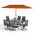 Leonard 6 - Person Patio Dining Set with Rectangular Table-97347859