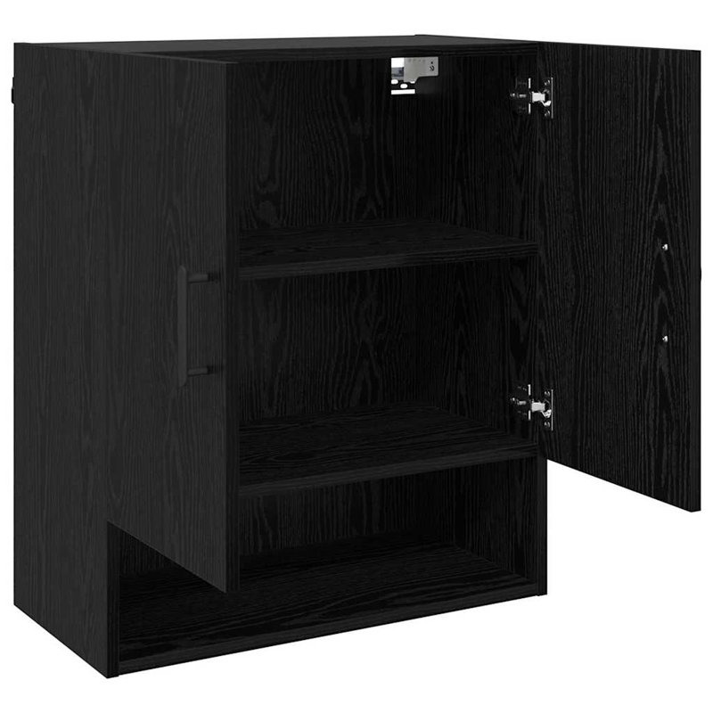 vidaXL Wall-Mounted Cabinet Wall-mounted Engineered Wood Storage Bathroom, Black Oak