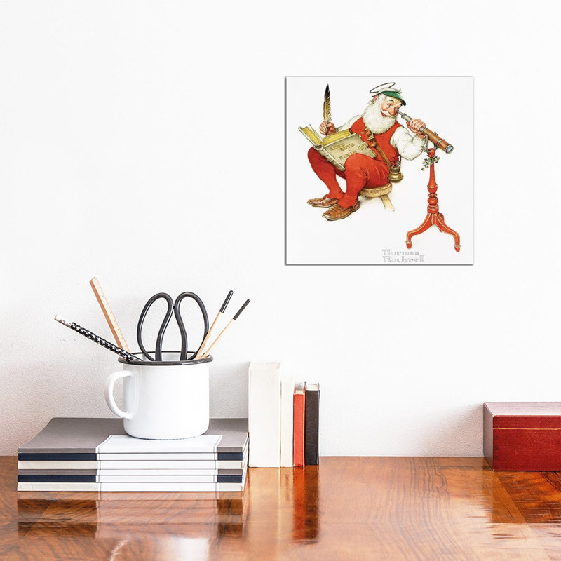 Checking Up by Norman Rockwell - Wrapped Canvas Painting