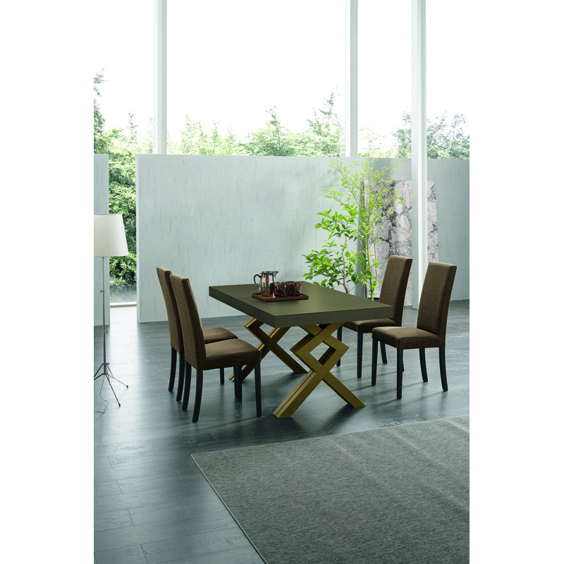 ETTORE Dining Table, Marble White, Graphite