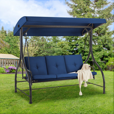 3 Person Porch Swing with Canopy