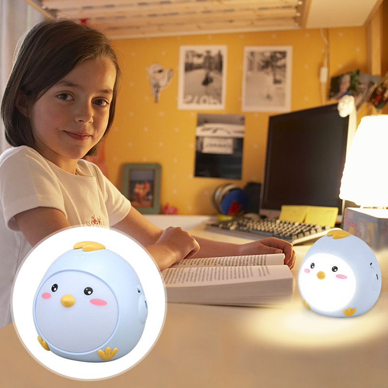 Mini mignonne DEL de nuit gradation continue d'apprentissage de la lecture Protection de l'œil Étudiant Dortoir USB Rechargeable Chambre chevet cadeau de nuit