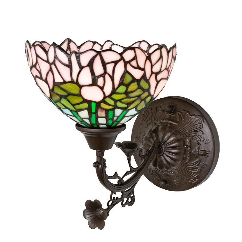 Cabbage Rose 1 - Light Armed Sconce
