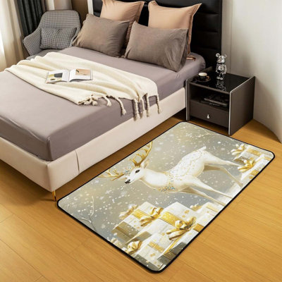 Tapis doré antidérapant 2 pi x 3 pi doré pour femme