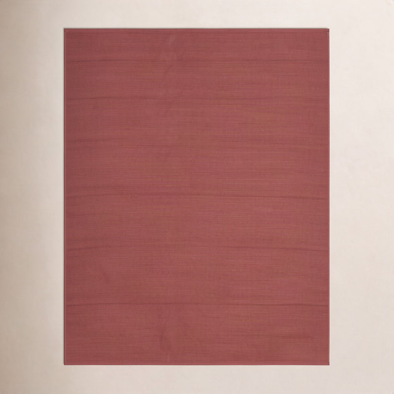 Castanon moderne uni, rouge / brun clair, Rectangle de 10 pi x 14 pi