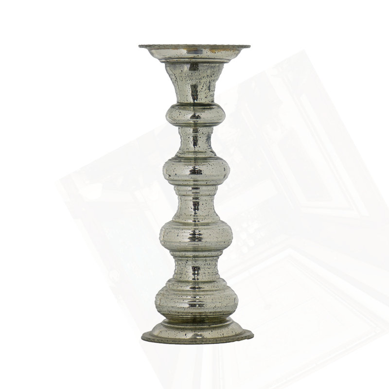 D6.1X14.8" Pillar Candle Holder, 14.8" H x 6.1" W x 6.1" D