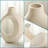 Snuggle Hollow Ceramic Vase Set Of 2, Nordic Modern Boho Ins Style Decorative Ceramic Aesthetic Flower Vase For Home Decor (Milky White W 6.3" X H 8.4")