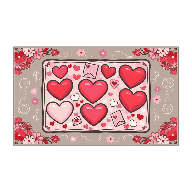 Tapis de Noël East Urban Home, Rectangulaire 7 pi x 10 pi