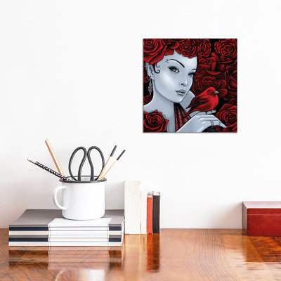 Scarlet by Myka Jelina - Wrapped Canvas Print
