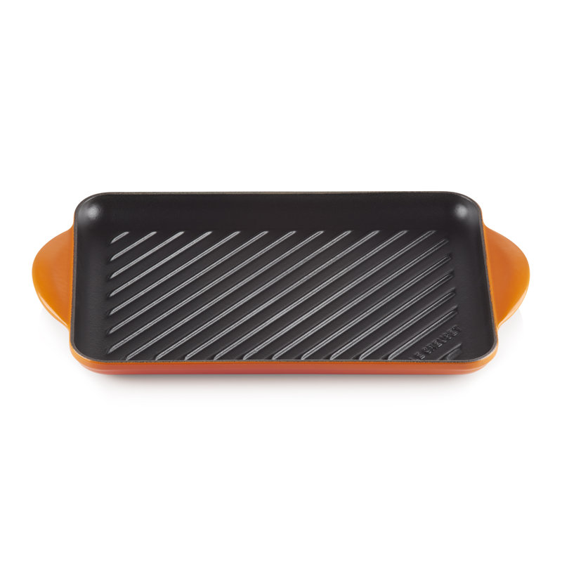 Le Creuset Cast Iron Rectangular Grill 32cm, Volcanic