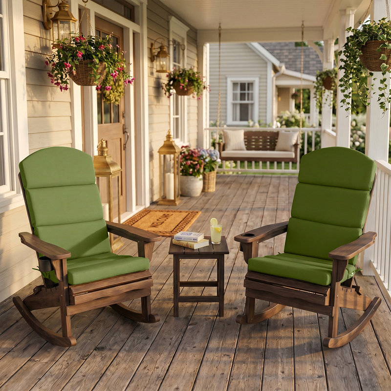 Coussins de chaise Aoodor Adirondack, Vert