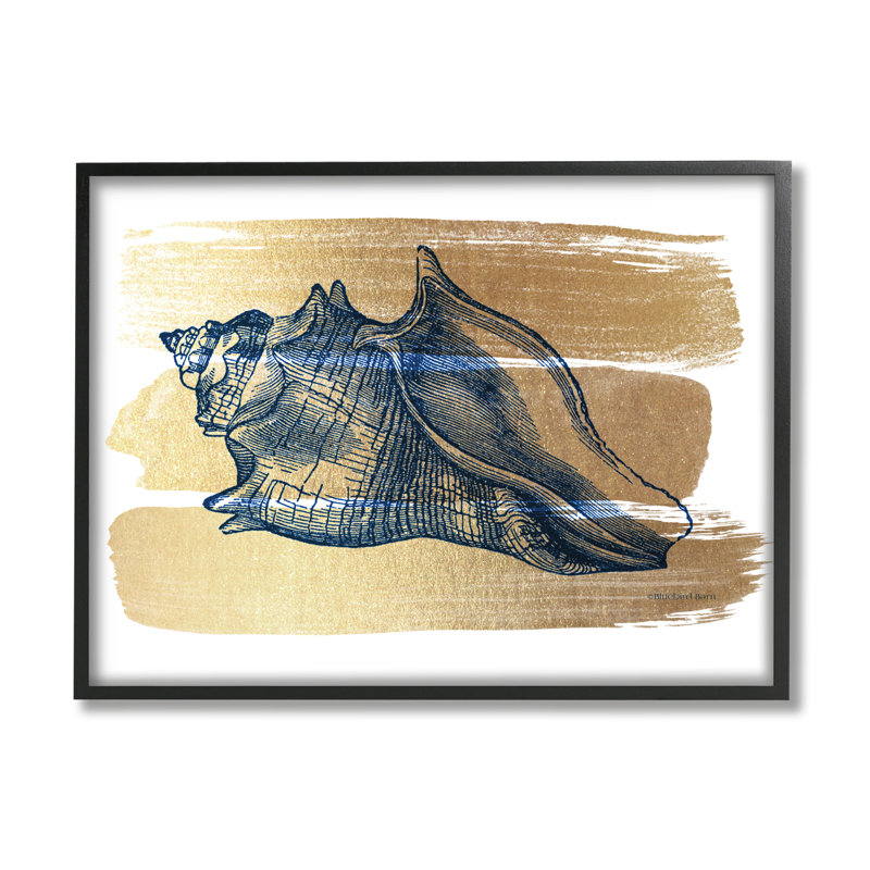 Enveloppe nautique bleu marine, H 14 po x l 14 po x P 1,5 po, Giclée encadrée noir minuit