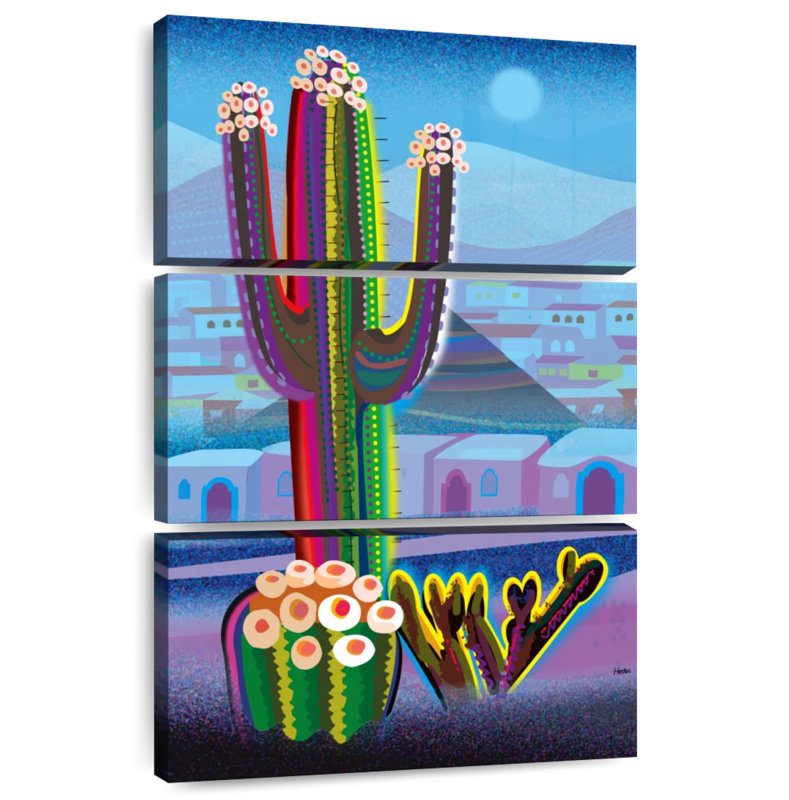 Cactus du désert, H 74 po x l 48 po