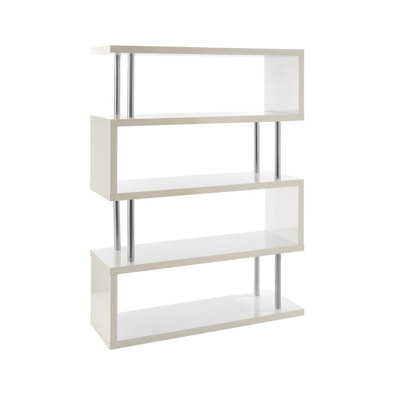 Matson 160cm H x 120cm W Solid Wood Standard Bookcase, White