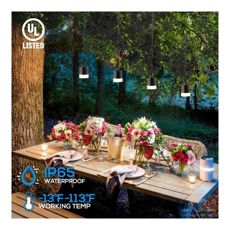 4.5W 12V Outdoor Pendant Light, 4.29Inch Low Voltage Hanging Tree Lights, 2700K, Oil Rubbed Bronze, Oil Rubbed Bronze