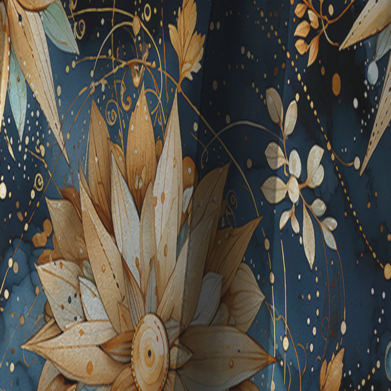 Cosmic Nomad - motif bohème II - rideau boho abstrait, L 52 po x L 84 po