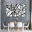 Abstrait noir et blanc sur toile-1264878609