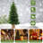 3FT Pre-Lit Tabletop Christmas Tree With 50 LED Lights, Timer Control, Burlap Base