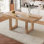 Extendable Farmhouse Dining Table with Removable Leaf (60" to 78", Natural, Seats 4-8)