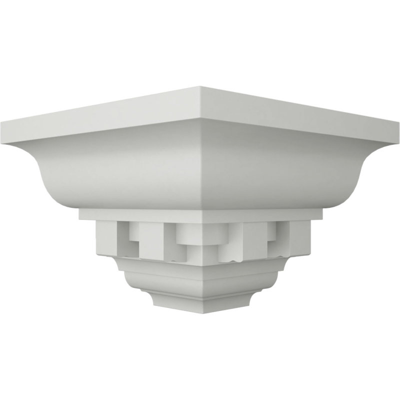 Coin extérieur pour moulure couronnée Dentil P 2 3/4 "x H 2 3/4"
