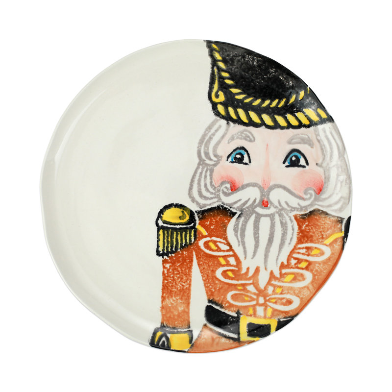 Nutcrackers Handmade Earthenware Dinner Plate