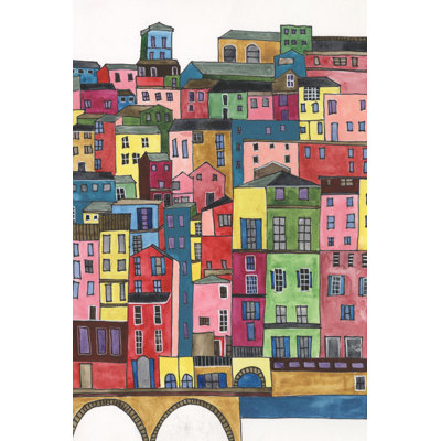 Colourful City II by Regina Moore - Painting Print