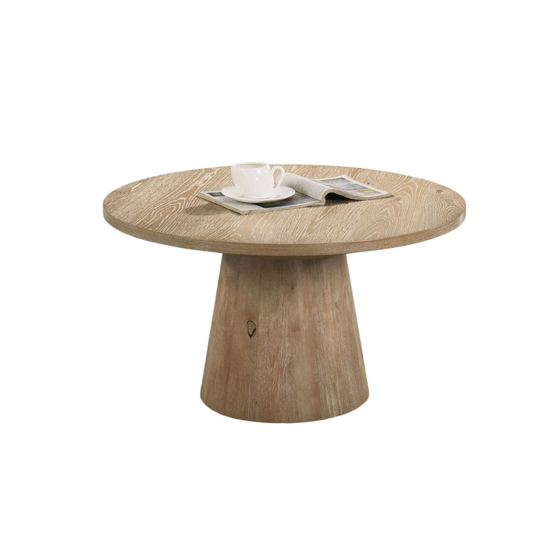 Table basse contemporaine 28,6 po, chêne, Naturel