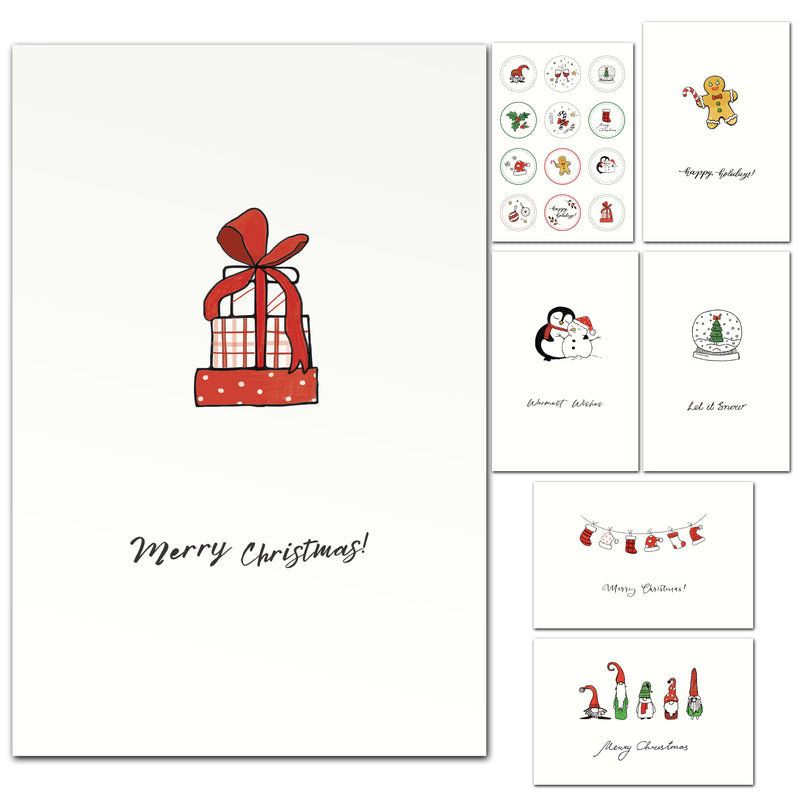 24 cartes de vœux de Noël