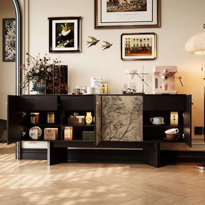 Retro and minimalist style sideboard