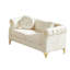 Canapé Chesterfield en velours 60,5 pouces avec boutons capitonnés, clous en cuivre et anneaux d'accoudoirs pour un décor personnalisé-1191398073