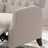 Mid Century Fabric Wingback Accent Recliner - Push Back, Rivet Decoration