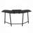 Desk,Gaming Desk With Shelf & Accessory Holders, Black