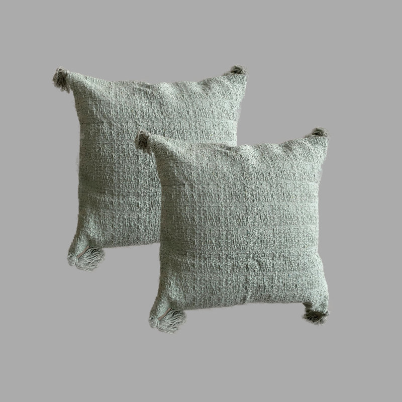 Housse de coussin d'intérieur en polyester , Vert menthe