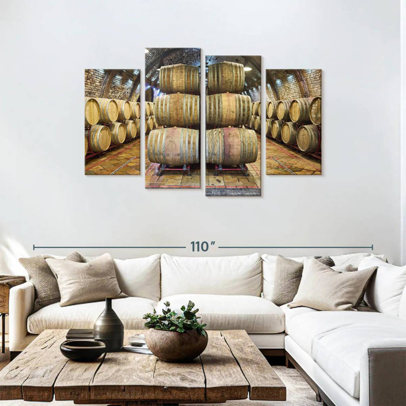 Yarlin Wine Cellar Barrels, 48'' H x 75'' W