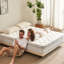Matelas simple de 12 pouces avec mousse à mémoire de forme et ressorts ensachés, structure à cellules ouvertes pour la circulation de l'air, ferme moyenne, dortoir idéal