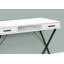 Bureau d'ordinateur, bureau personnel, ordinateur portable, installation à gauche, à droite, tiroirs de rangement, L 42 po, travail, stratifié, métal noir, contemporain, moderne-2102022191