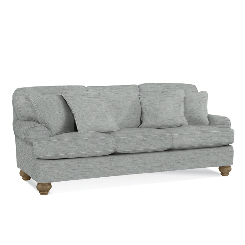 Artisan Landing Upholstered 86'' Sofa, Sunweather, Gray Sugar Performance; 0863-84, Air Dream Mattress