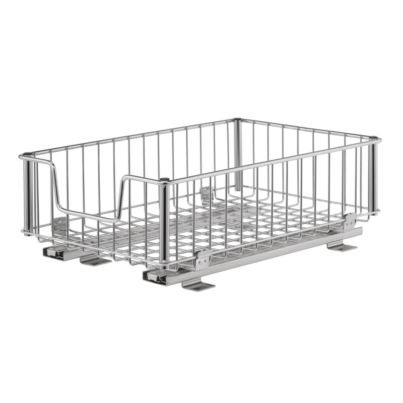 Chrome Sliding Wire Drawer with Mounting Hardware