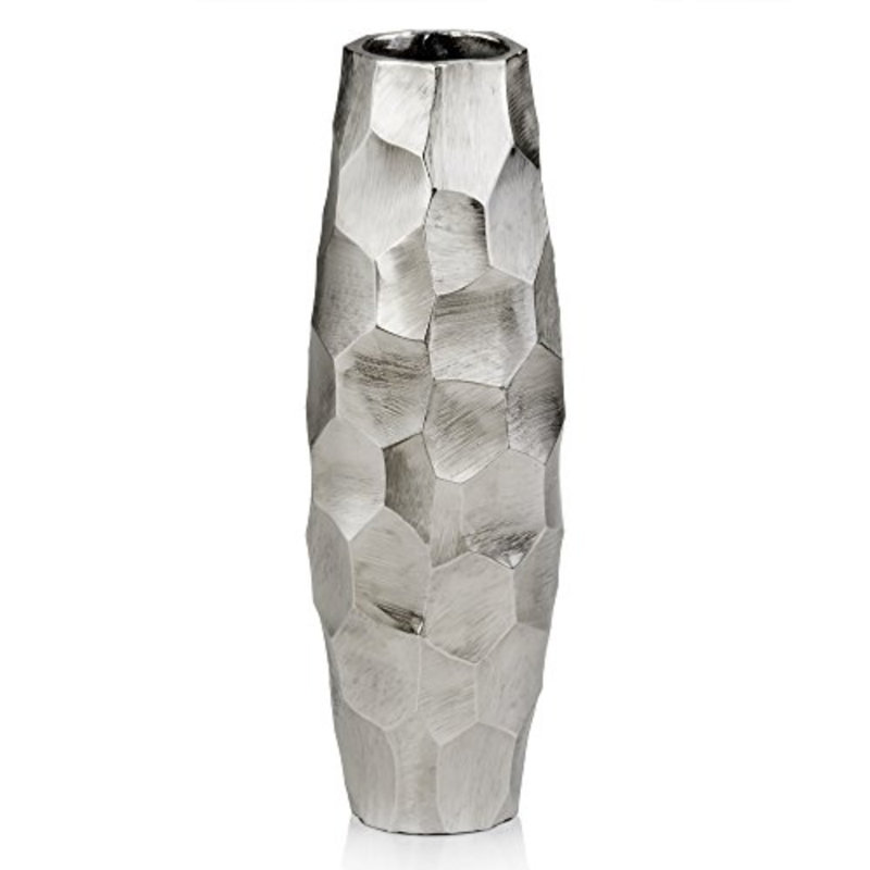 Vase argenté Cairoe Facetado