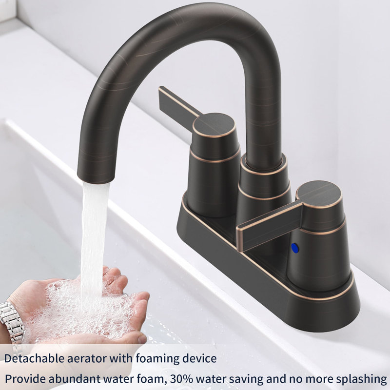 Centerset 2-handle Bathroom Faucet, Oil Rubbed Bronze
