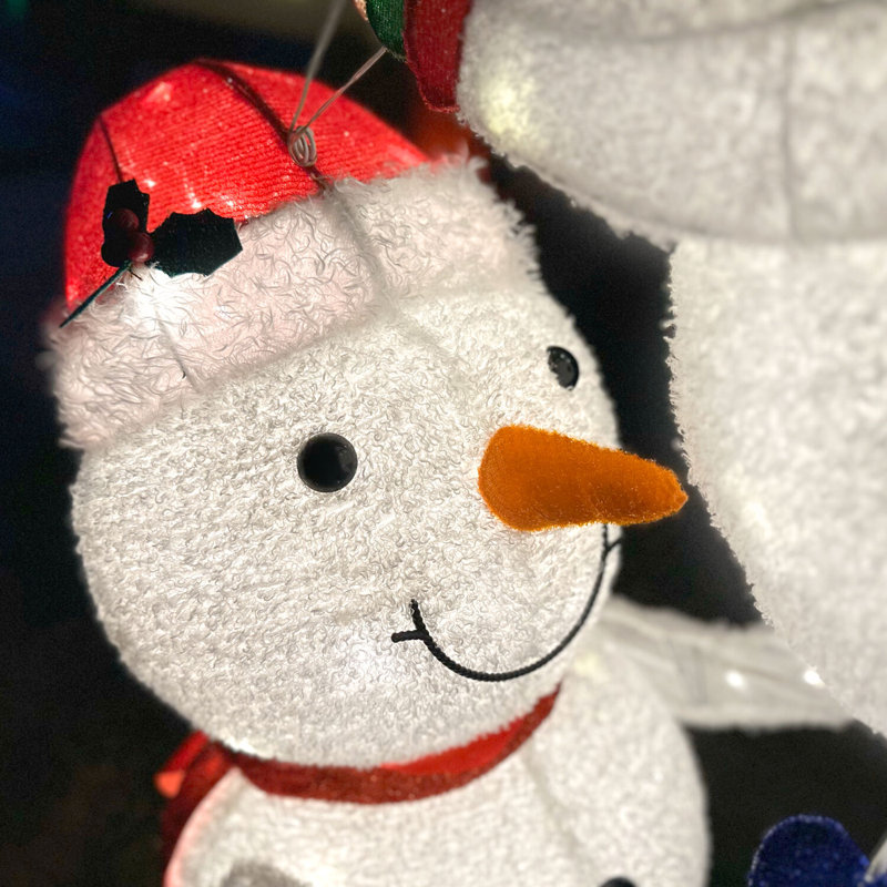 L'allée des fêtes de 6 pi Décoration de bonhomme de neige avec lumières DEL