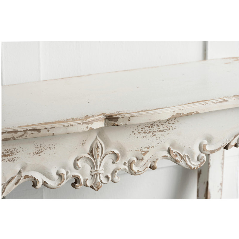 Console Slimline Whitewash, pour le couloir, le salon, la chambre à coucher