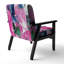 Coloré peinture abstraite Strokes II - Chaise d'appoint rembourrée et fauteuil moderne-818271007-825318766