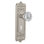 Egg & Dart Plate with Decorative Keyhole and Crystal Door Knob