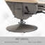 Fauteuil inclinable manuel pivotant en polyuréthane
