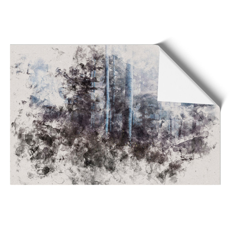 Forest View Watercolour - Frameless Print, 42cm H x 59cm W x 0.1cm D