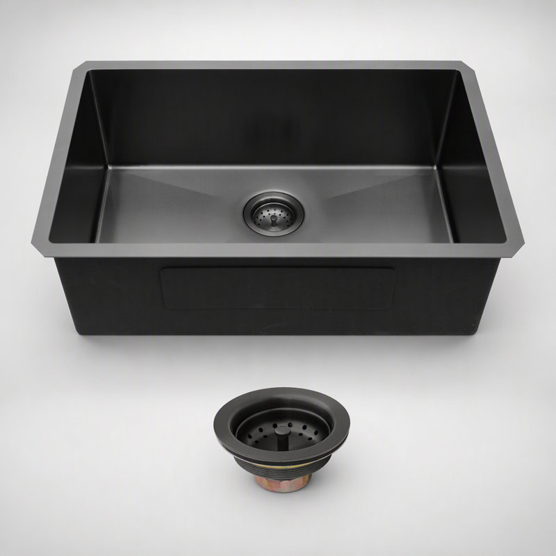 Durable Stainless Steel Single Bowl Undermount Kitchen Sink with Soundproofing and Efficient Drainage System